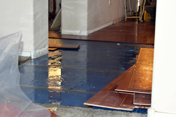 Professional Burst Pipe Cleanup technician working in Freehold, NJ